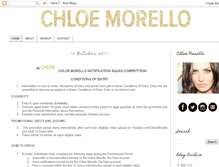 Tablet Screenshot of chloemorello.com